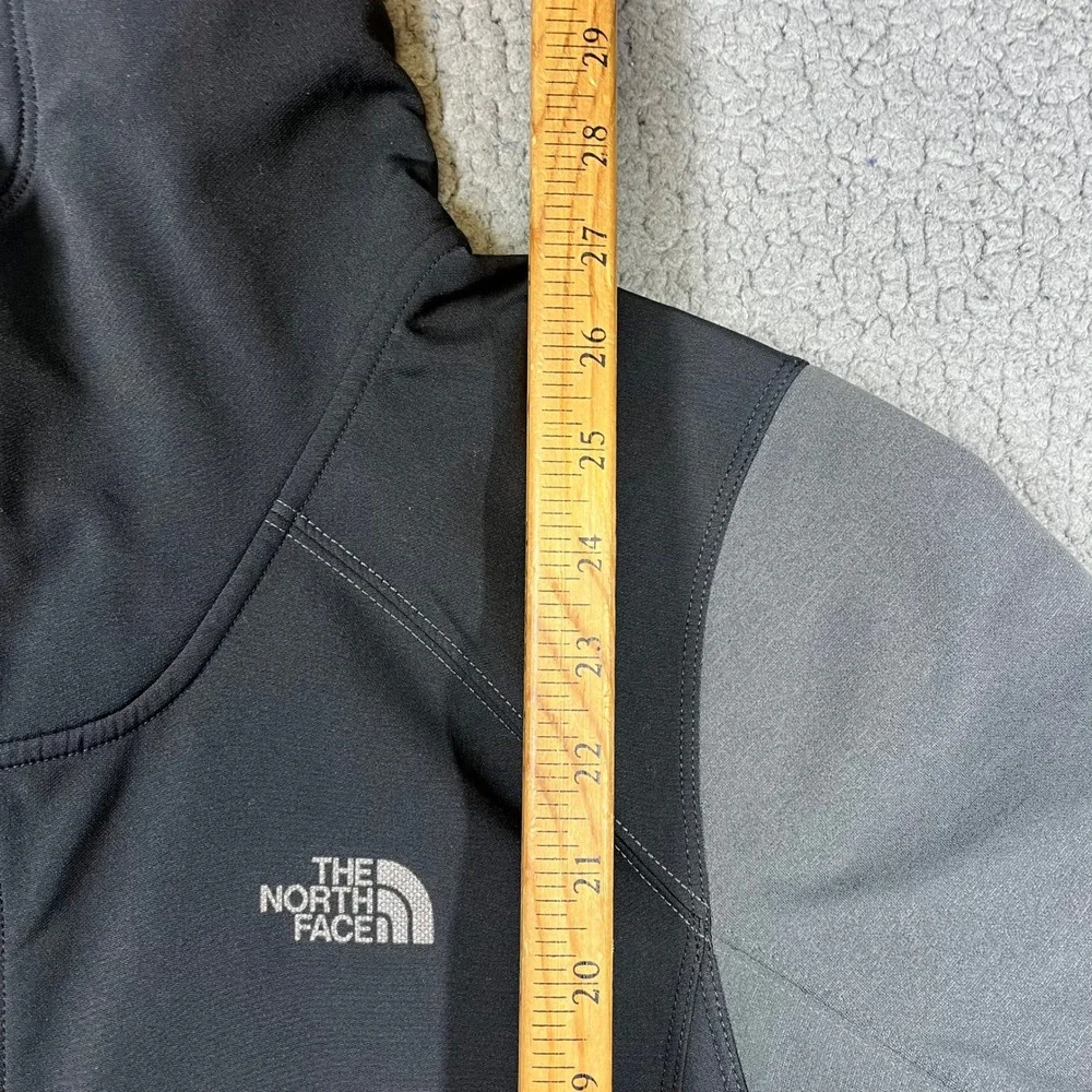 The North Face Mountain Athletics Mens Black Grey Full Zip Fleece Hoodie S Small